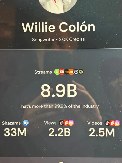 Instagram post by Willie Colón